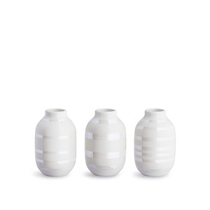 Omaggio Miniature Vase 3-pack Pearl