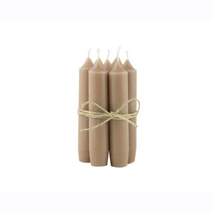 Short Dinner Candle_Milky brown1pcs