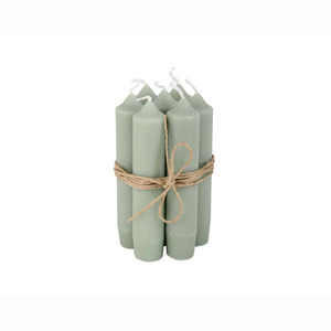 Short Dinner Candle_Dusty green1pcs