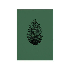 Nature 1:1 Pine Cone dark forest green
