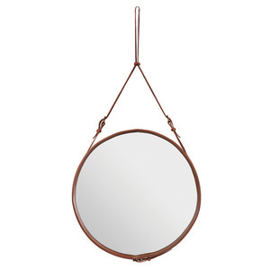 Adnet Circulaire Mirror Tan 70cm
