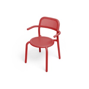 TONI ARMCHAIR INDUSTRIAL RED