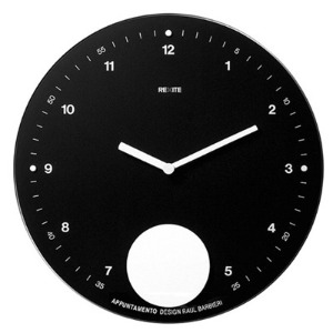 988.Appuntamento Pendulum Wall Clock No.03 Black