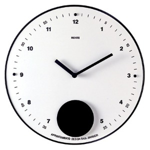 988.Appuntamento Pendulum Wall Clock No.01 White