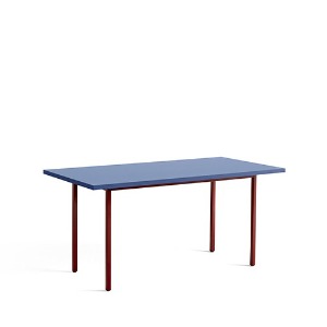 Two Colour Table  투 컬러 테이블 L160 x W82 x H74  블루 / 마룬 레드