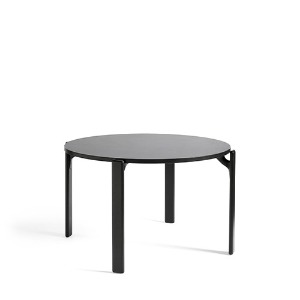 Rey Table Ø128 x H74.5 cm  레이 테이블 불카노 라미네이트 / 딥 블랙 레그