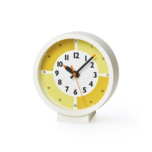 Fun Pun Clock With Color! For Table Yellow
