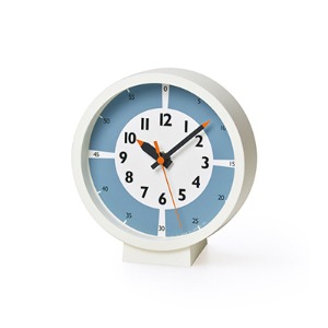Fun Pun Clock With Color! For Table Light Blue