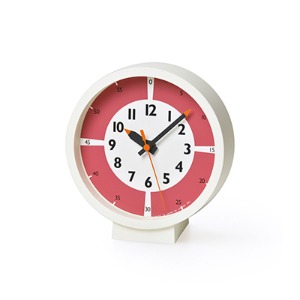 Fun Pun Clock With Color! For Table Red