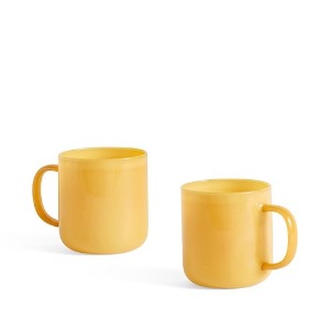 Borosilicate Mug Set of 2 보로실리케이트 머그 세트 제이드 옐로우